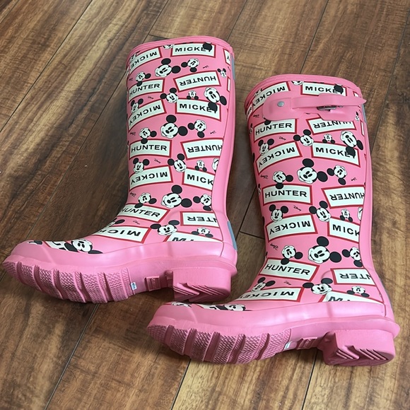 Worn once Mickey Hunter Boots size 5B/6G - Picture 3 of 9